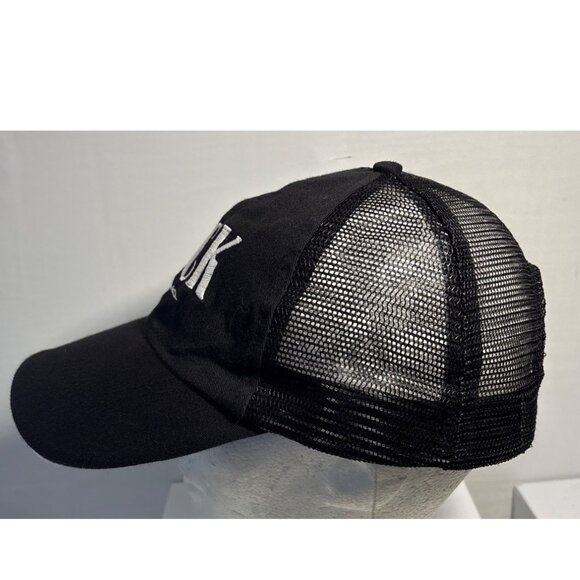 Jack Daniels Trucker Hat Black Mesh Embroidered Logo & Adjustable Strap - Picture 4 of 7